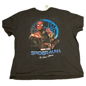 Marvel Spider-Man No Way Home Graphic Tee 4XL Black NWT Short Sleeve Shirt